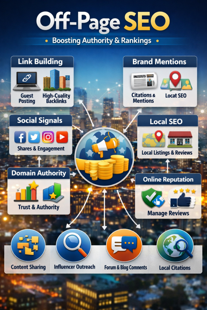 off page seo strategies for building backlinks authority and trust